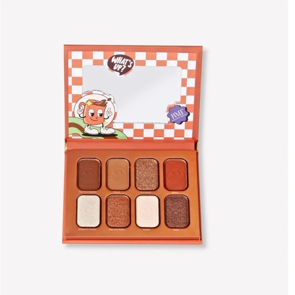Red and Cream Eyeshadow Palette with Versatile Shades